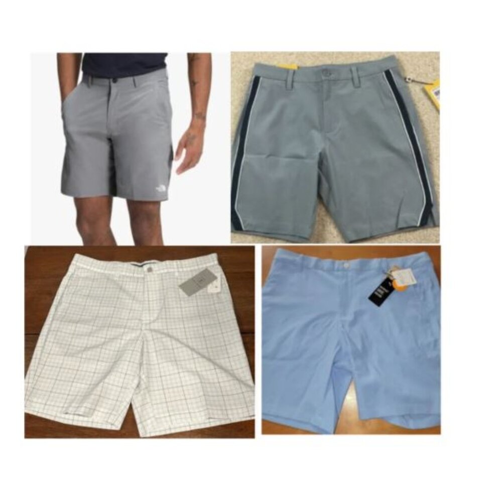 NWT! MEN’S SIZE 38” BUNDLE! THE NORTH FACE, CURRY, PGA TOUR, PUMA!